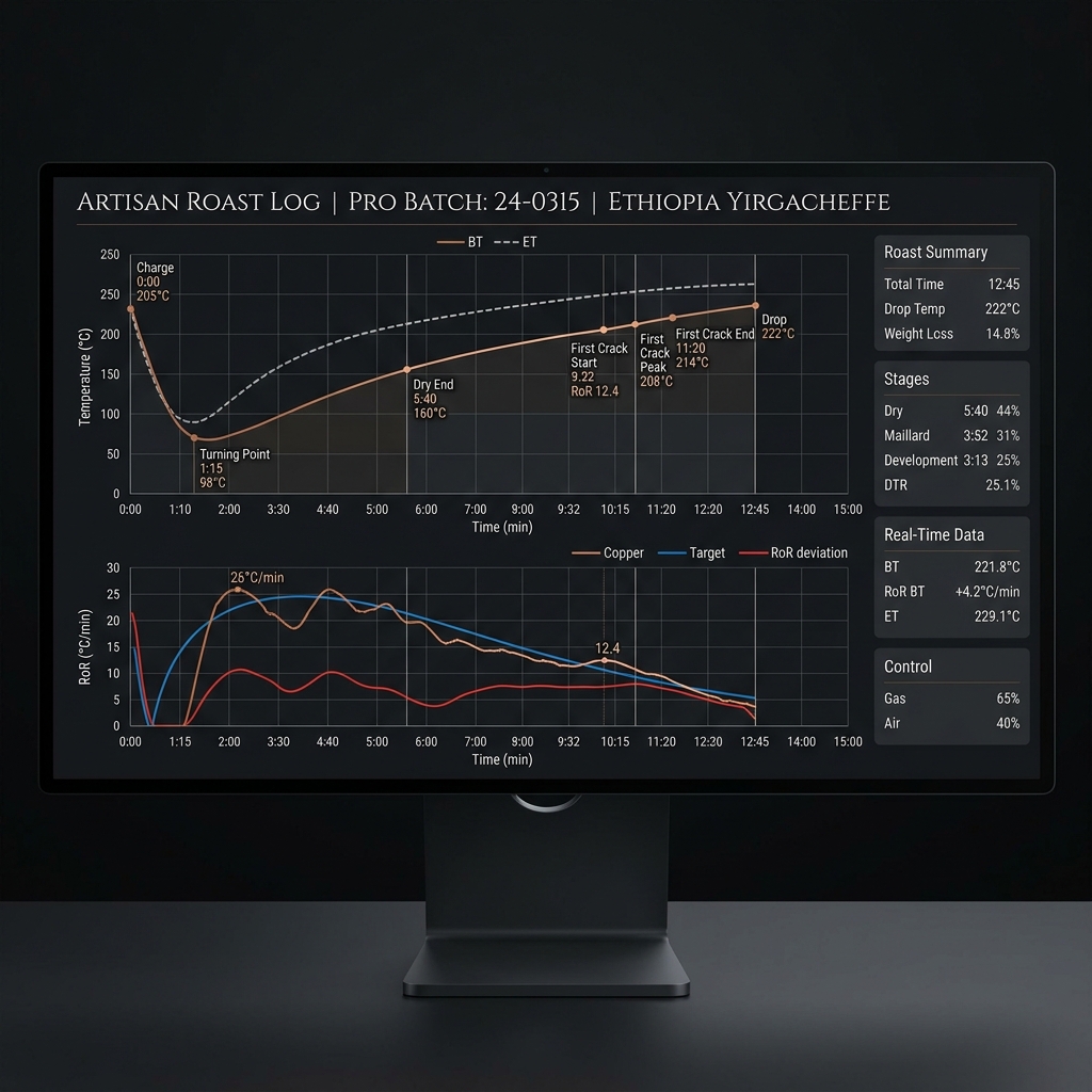 Artisan Scope Roast Log