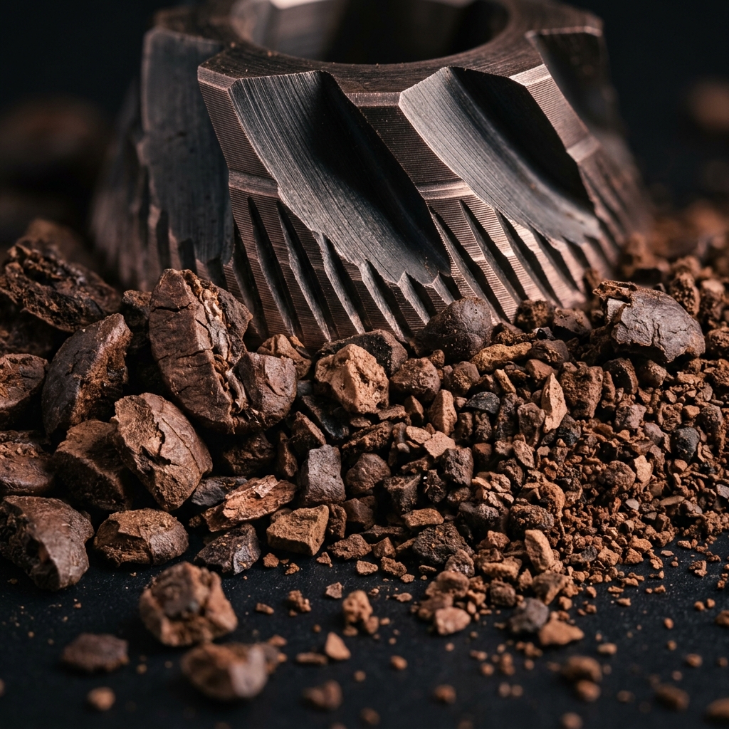 Microscopic Coffee Grinds